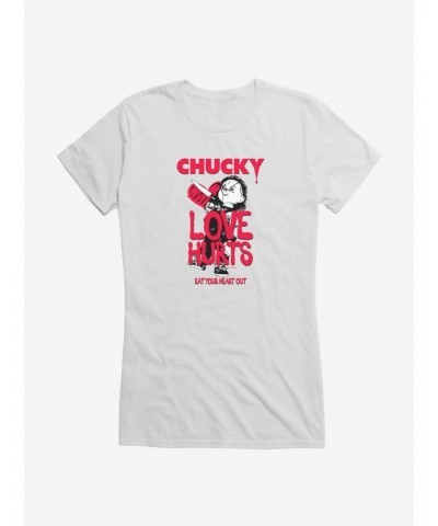 Chucky Love Hurts Girls T-Shirt $11.45 T-Shirts