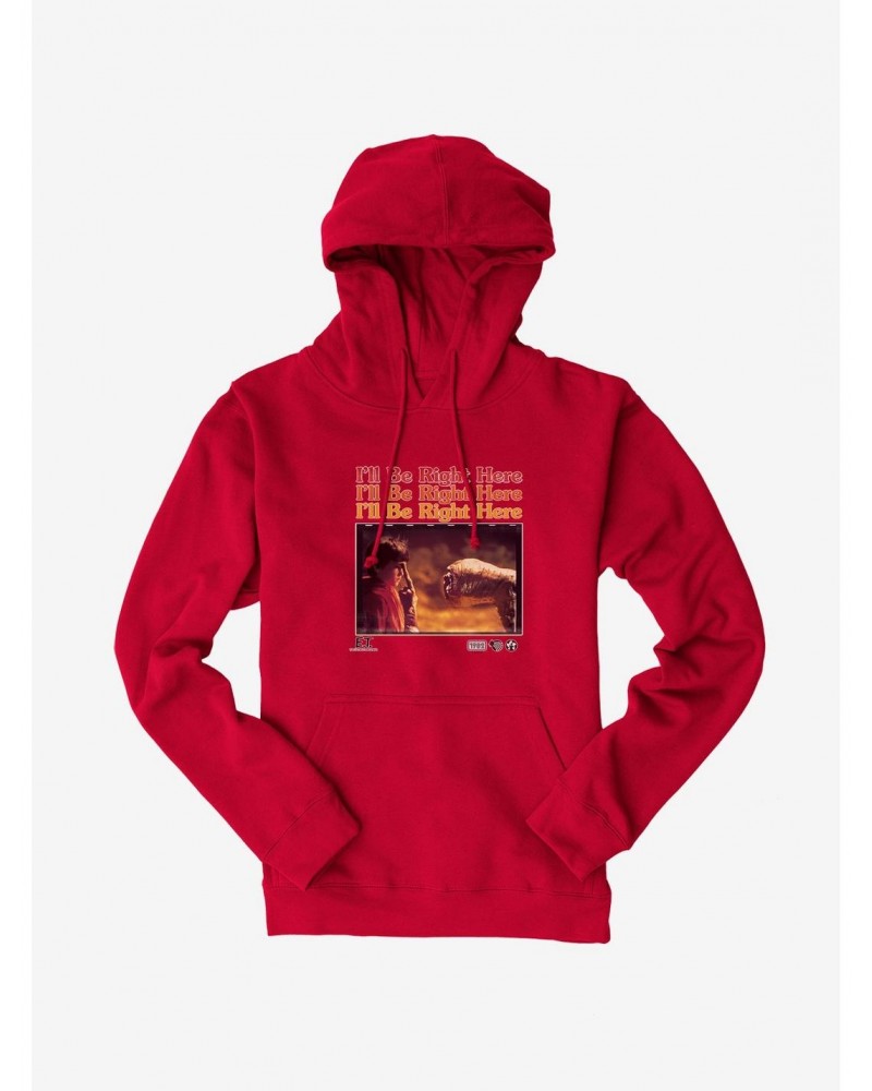 E.T. 40th Anniversary I'll Be Right Here Movie Still Hoodie $18.86 Hoodies