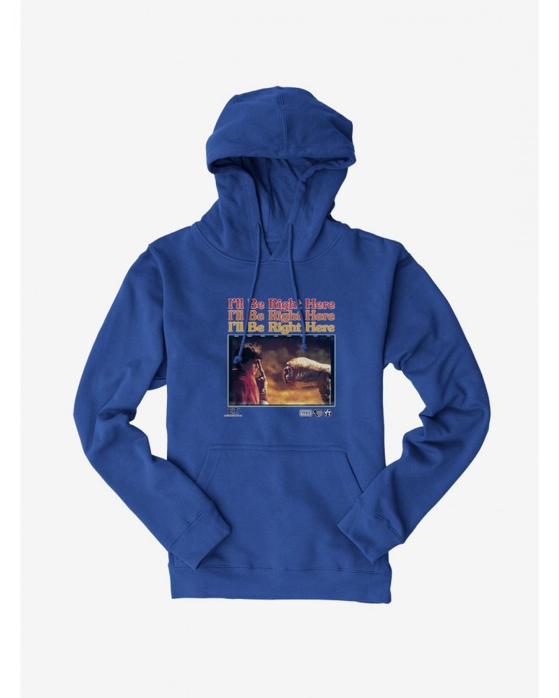 E.T. 40th Anniversary I'll Be Right Here Movie Still Hoodie $18.86 Hoodies