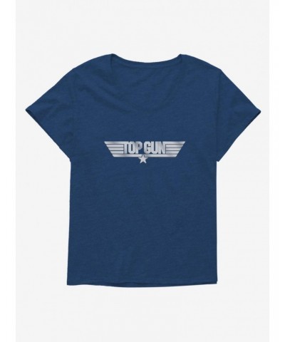 Top Gun Metal Logo Girls T-Shirt Plus Size $9.81 T-Shirts