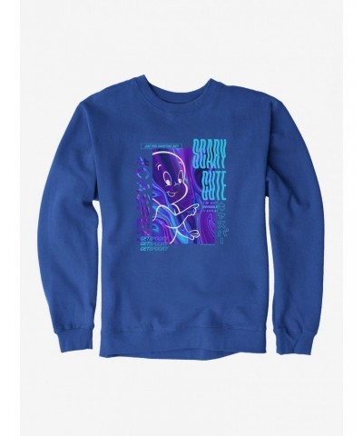 Casper The Friendly Ghost Virtual Raver Scary Cute Sweatshirt $18.08 Sweatshirts