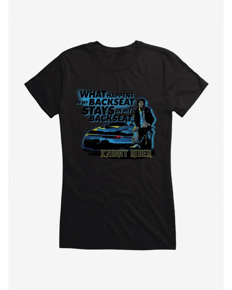 Knight Rider What Happens In The Backseat Girls T-Shirt $9.56 T-Shirts