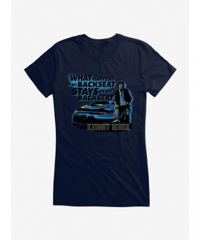 Knight Rider What Happens In The Backseat Girls T-Shirt $9.56 T-Shirts