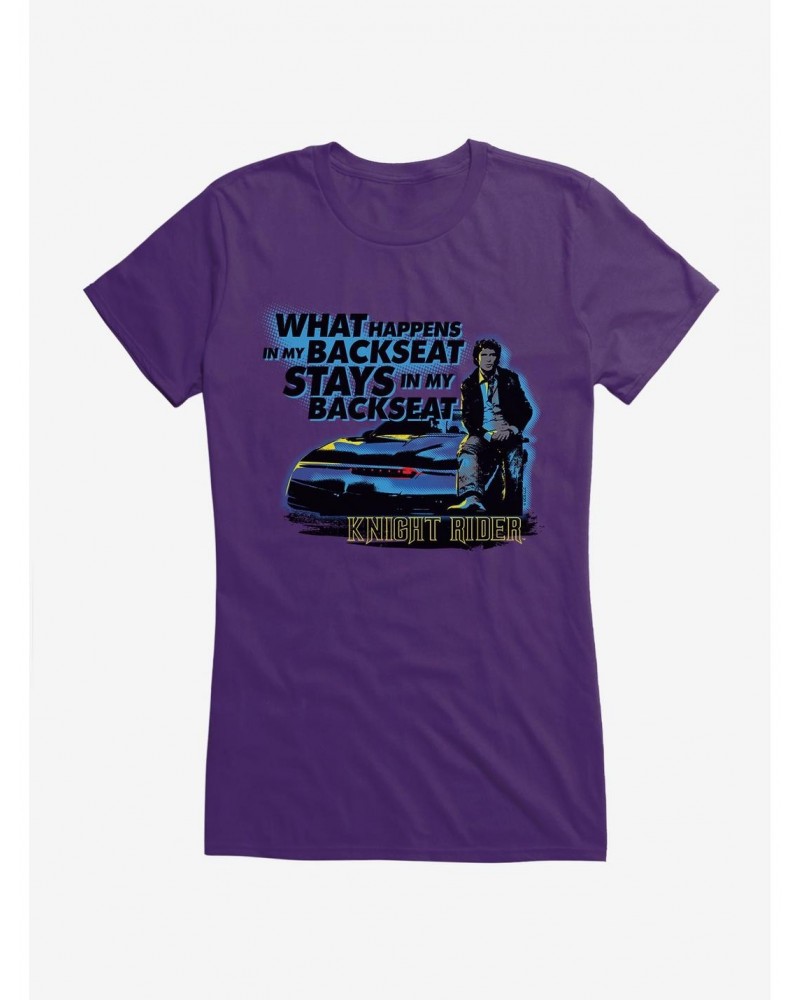 Knight Rider What Happens In The Backseat Girls T-Shirt $9.56 T-Shirts