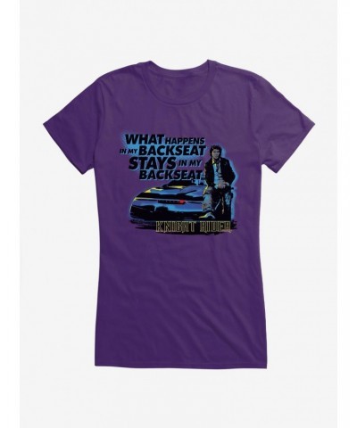 Knight Rider What Happens In The Backseat Girls T-Shirt $9.56 T-Shirts