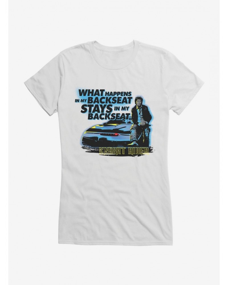 Knight Rider What Happens In The Backseat Girls T-Shirt $9.56 T-Shirts