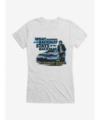 Knight Rider What Happens In The Backseat Girls T-Shirt $9.56 T-Shirts