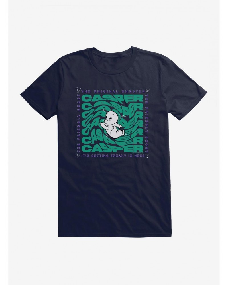 Casper The Friendly Ghost Virtual Raver Freaky Here T-Shirt $9.08 T-Shirts