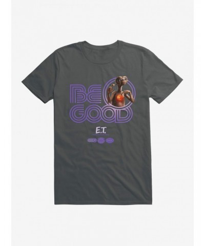 E.T. 40th Anniversary Be Good Striped Font Purple T-Shirt $7.17 T-Shirts