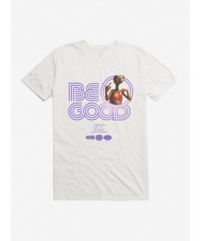 E.T. 40th Anniversary Be Good Striped Font Purple T-Shirt $7.17 T-Shirts