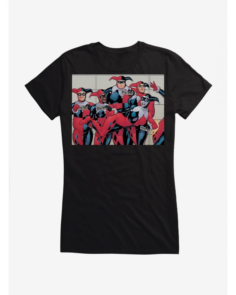 DC Comics Batman Harley Quinn Lineup Girls T-Shirt $8.76 T-Shirts