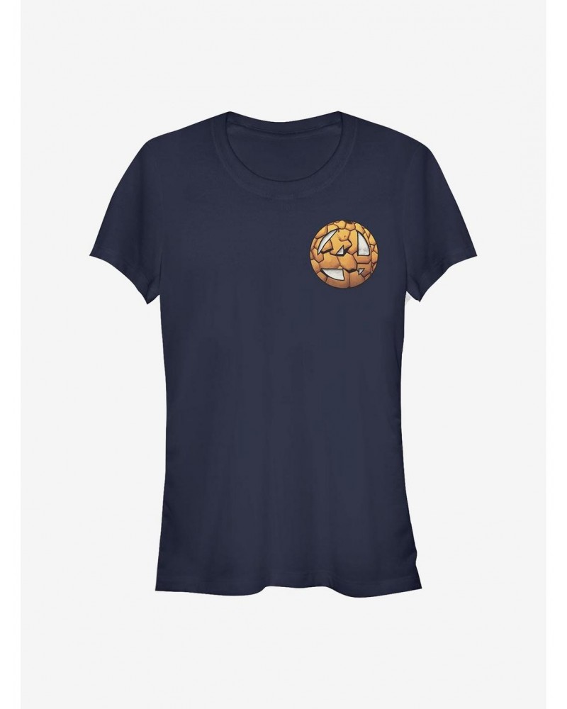 Marvel Fantastic Four Thing Logo Girls T-Shirt $9.76 T-Shirts