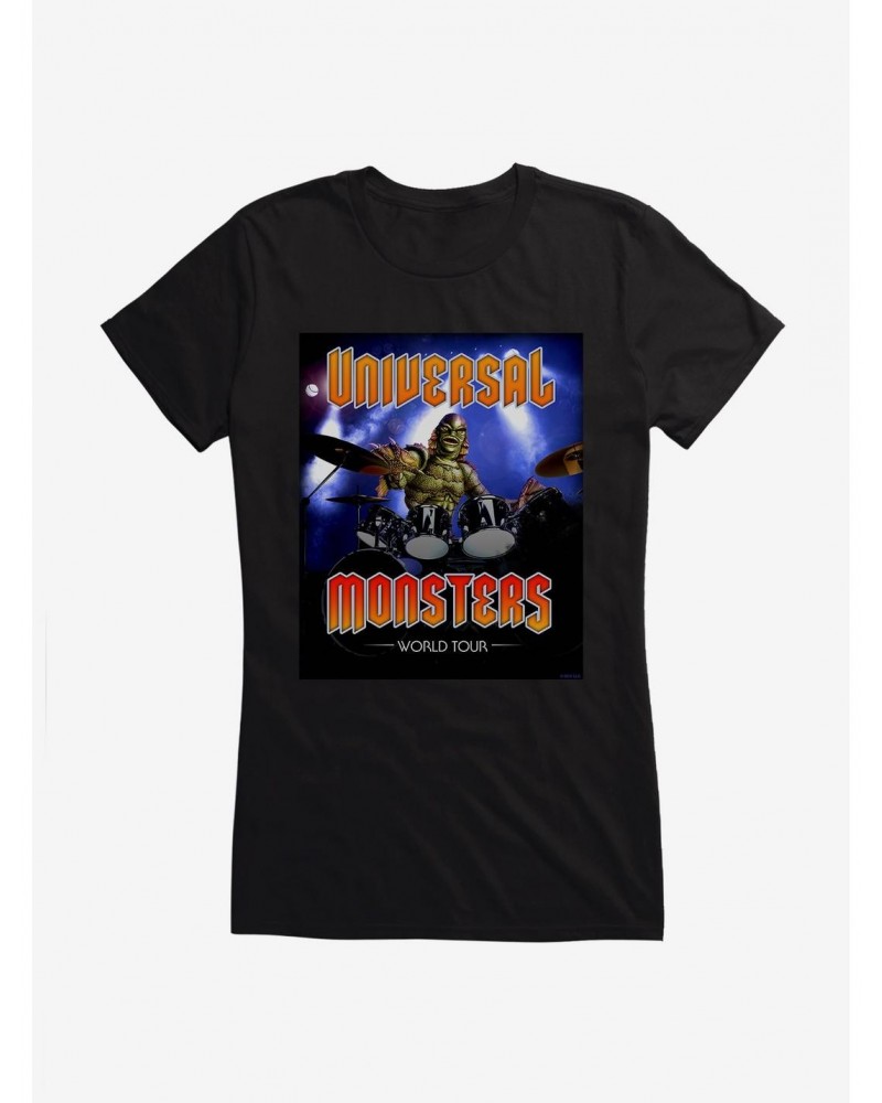 Creature From The Black Lagoon Universal Monsters Band Girls T-Shirt $7.97 T-Shirts