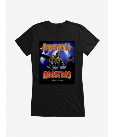 Creature From The Black Lagoon Universal Monsters Band Girls T-Shirt $7.97 T-Shirts