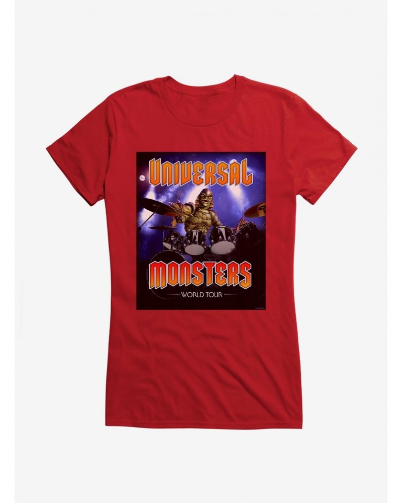 Creature From The Black Lagoon Universal Monsters Band Girls T-Shirt $7.97 T-Shirts