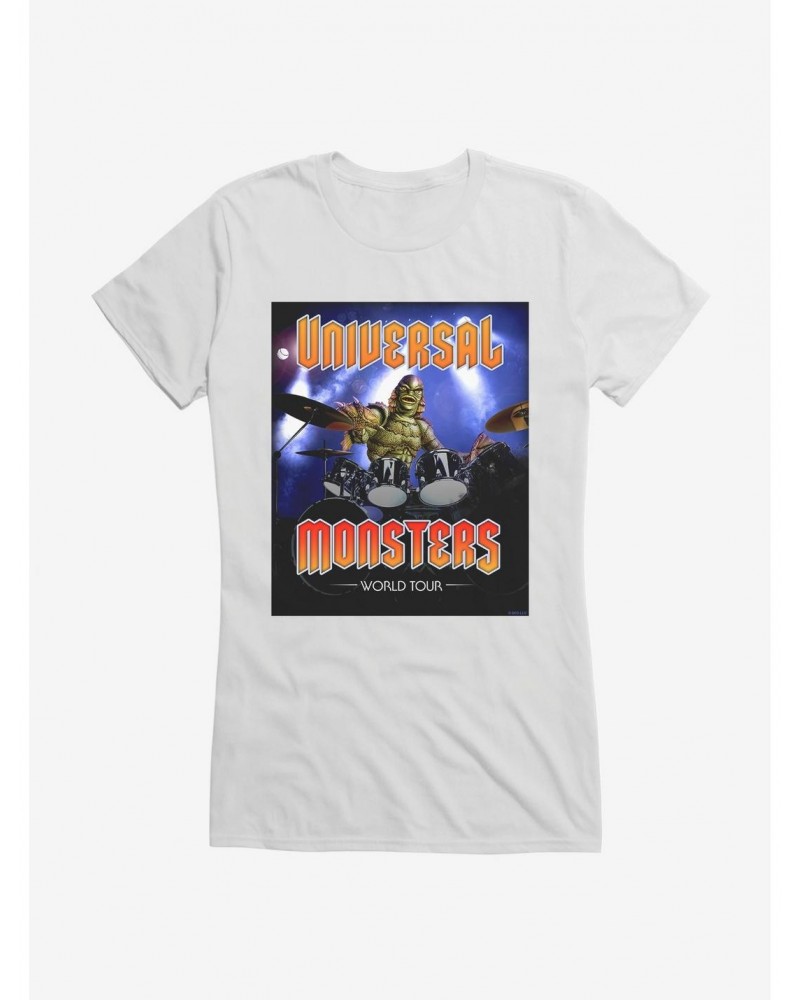 Creature From The Black Lagoon Universal Monsters Band Girls T-Shirt $7.97 T-Shirts