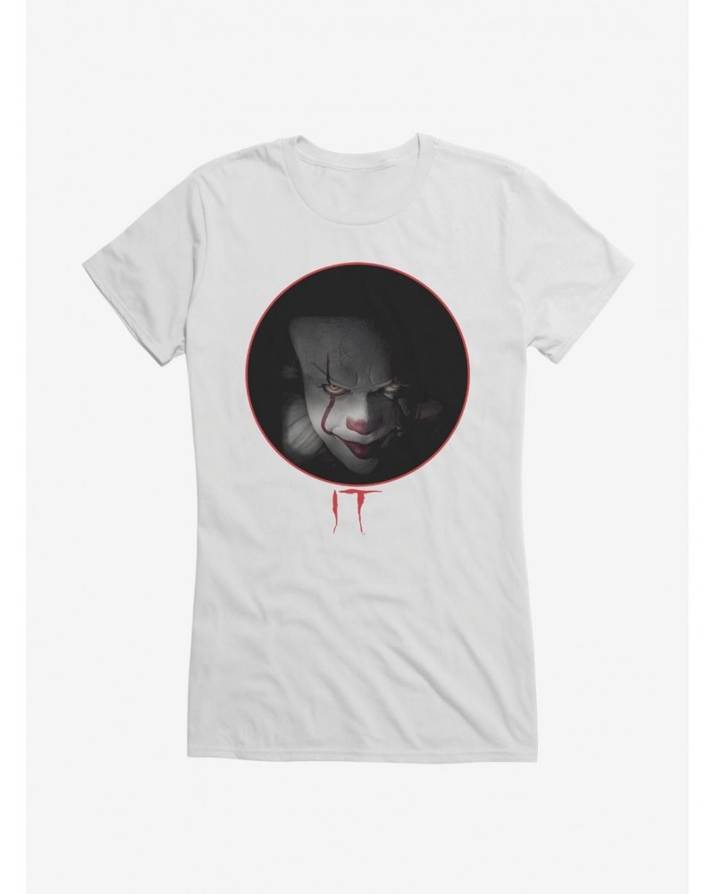 IT Pennywise Evil Stare Girls T-Shirt $7.57 T-Shirts