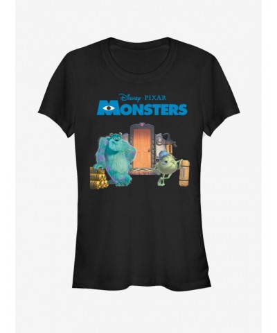 Disney Pixar Monsters, Inc. Door Scene Girls T-Shirt $6.37 T-Shirts