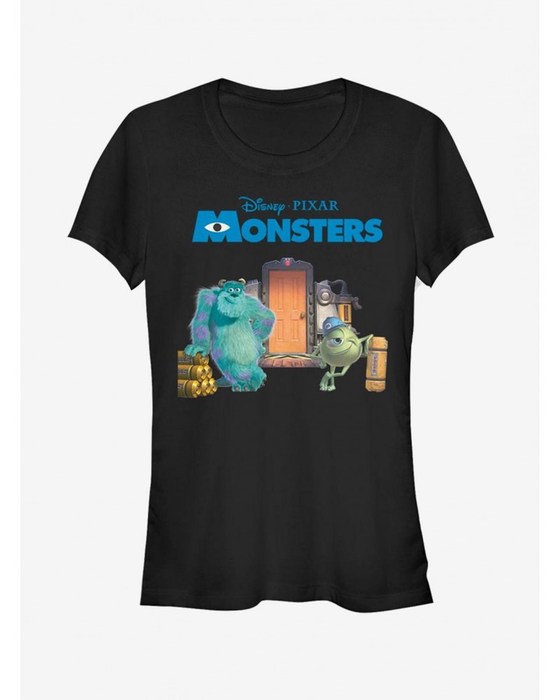 Disney Pixar Monsters, Inc. Door Scene Girls T-Shirt $6.37 T-Shirts