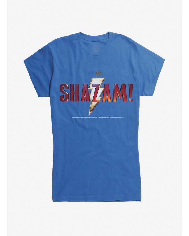 DC Comics Shazam! Name Logo Girls T-Shirt $6.97 T-Shirts