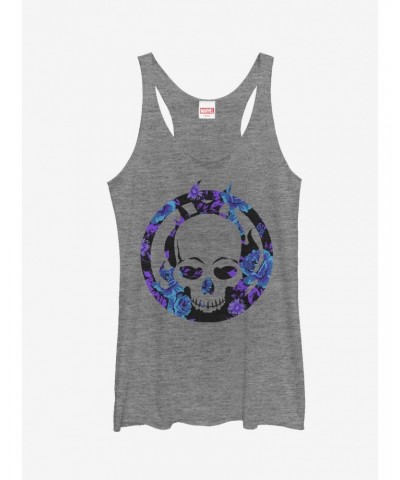 Marvel Ghost Rider Floral Print Girls Tanks $6.42 Tanks