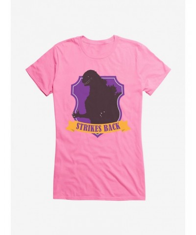 Godzilla Purple Badge Girls T-Shirt $7.97 T-Shirts