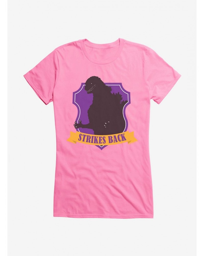 Godzilla Purple Badge Girls T-Shirt $7.97 T-Shirts