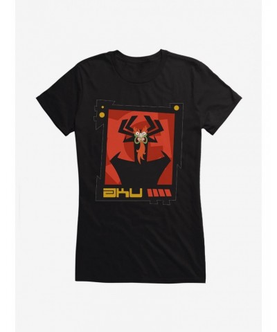 Samurai Jack Aku Time Portal Girls T-Shirt $6.37 T-Shirts