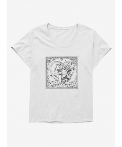 Fiona The Hippo Valentine's Day Cupid Sketch Girls T-Shirt Plus Size $9.25 T-Shirts