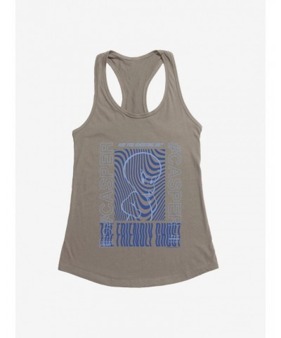 Casper The Friendly Ghost Virtual Raver Swirl Ghost Girls Tank $12.45 Tanks