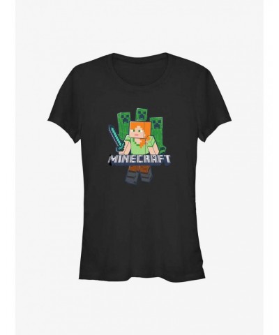 Minecraft Adventure Attitude Girls T-Shirt $7.37 T-Shirts