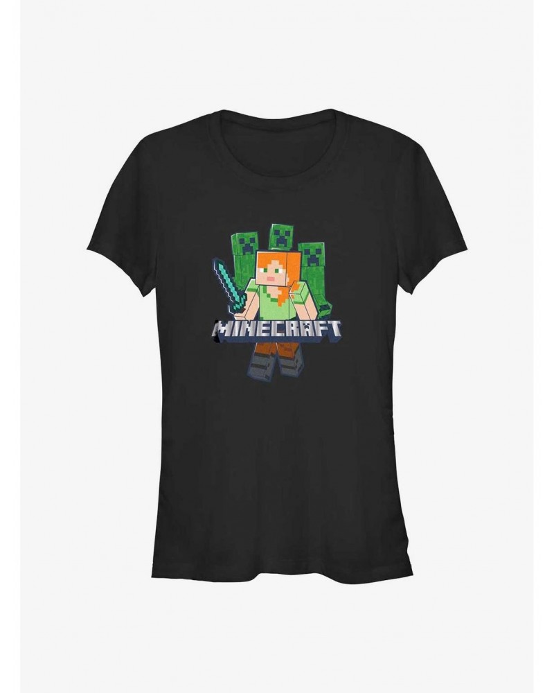 Minecraft Adventure Attitude Girls T-Shirt $7.37 T-Shirts