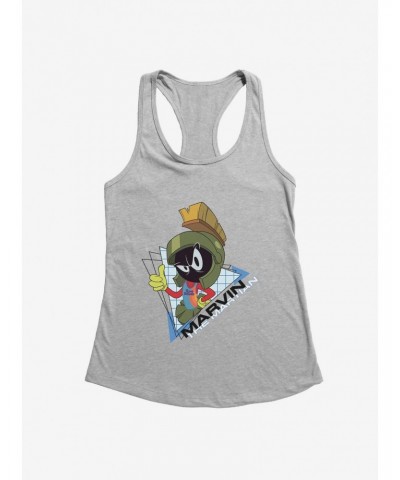 Space Jam: A New Legacy Marvin The Martian Triangle Grid Girls Tank $7.57 Tanks