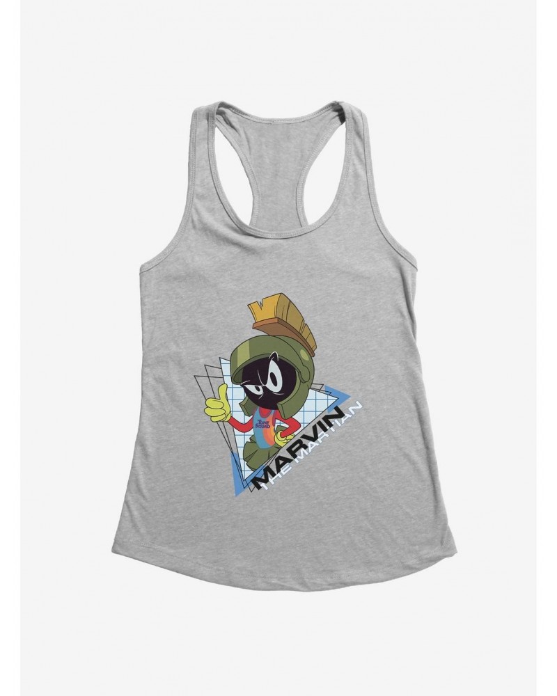 Space Jam: A New Legacy Marvin The Martian Triangle Grid Girls Tank $7.57 Tanks