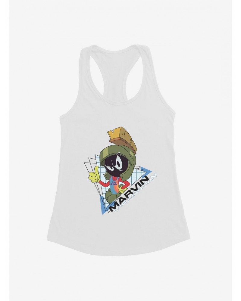 Space Jam: A New Legacy Marvin The Martian Triangle Grid Girls Tank $7.57 Tanks