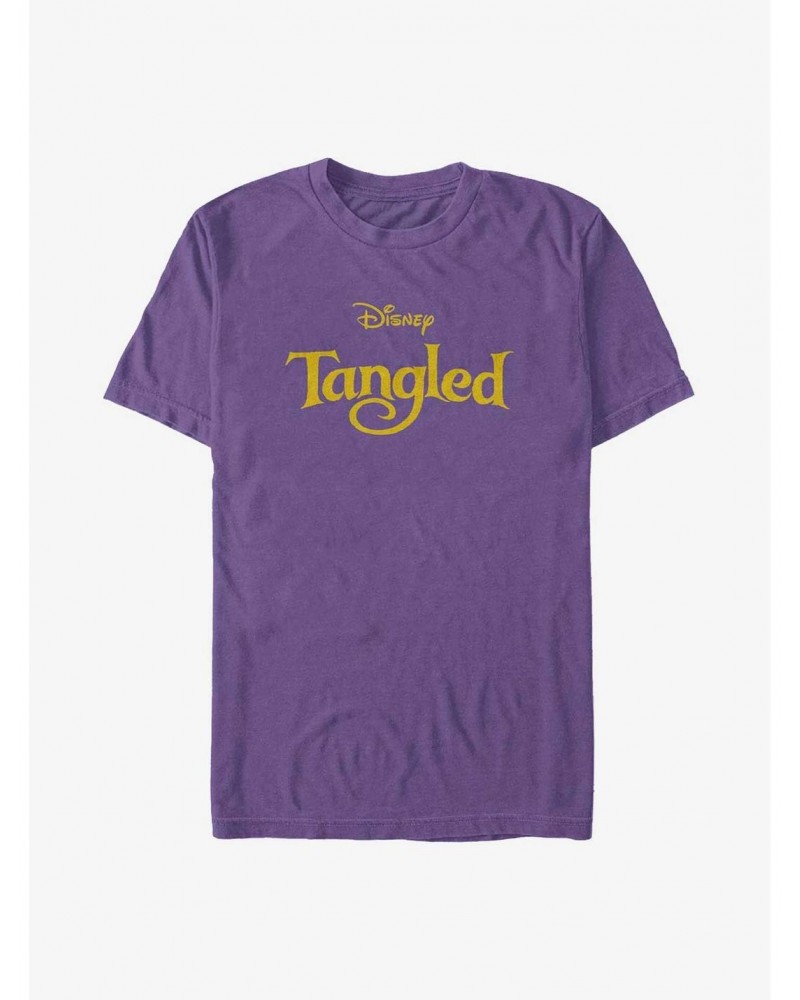 Disney Tangled Gold Logo T-Shirt $4.97 T-Shirts