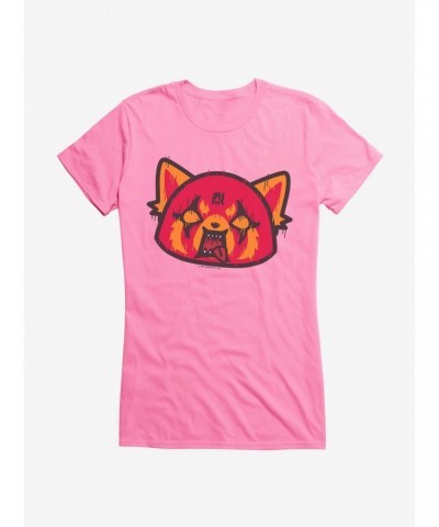 Aggretsuko Metal Rock Out To The Max Girls T-Shirt $9.96 T-Shirts