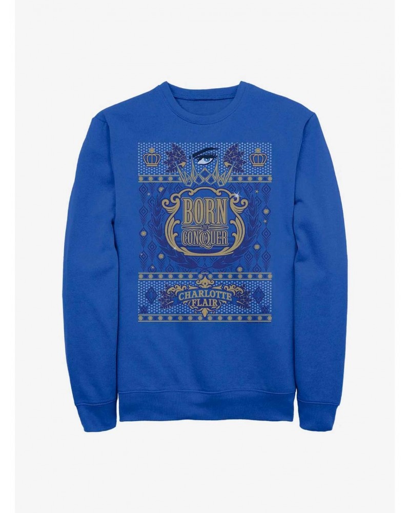 WWE Charlotte Flair Ugly Christmas Sweatshirt $14.46 Sweatshirts