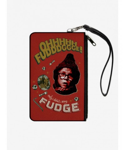 A Christmas Story Ralphie Oh Fudge Canvas Clutch Wallet $10.24 Wallets