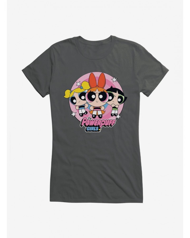 Powerpuff Girls Heroine Stance Girls T-Shirt $6.57 T-Shirts