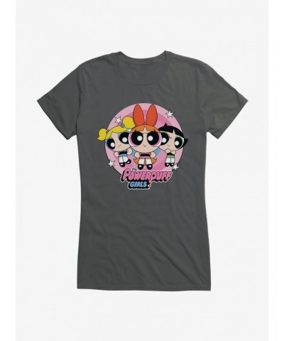 Powerpuff Girls Heroine Stance Girls T-Shirt $6.57 T-Shirts