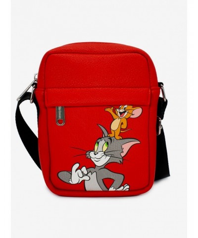 Tom and Jerry Vegan Leather Crossbody Bag $14.31 Bags