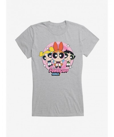 Powerpuff Girls Heroine Stance Girls T-Shirt $6.57 T-Shirts