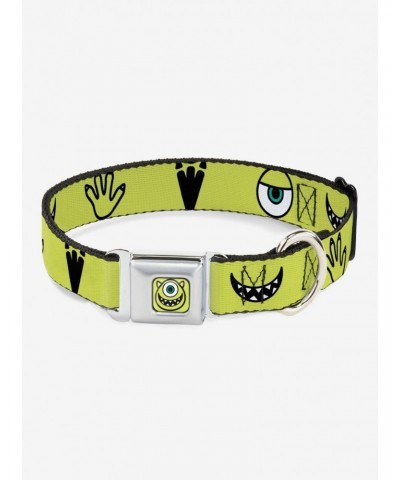 Disney Pixar Monsters, Inc. Mike Icons Seatbelt Buckle Dog Collar $7.56 Pet Collars