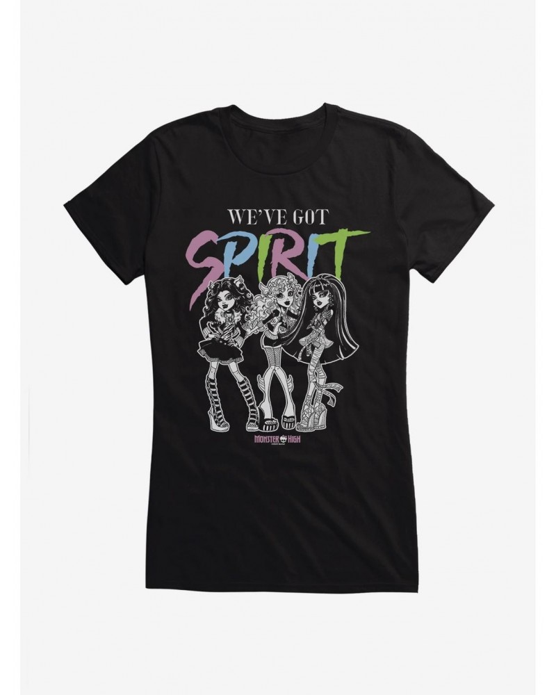 Monster High We've Got Spirit Girls T-Shirt $6.77 T-Shirts