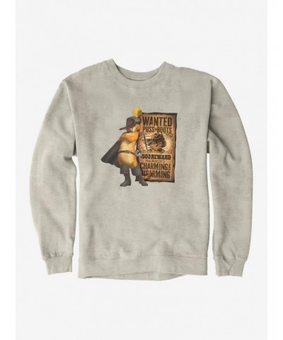 Puss In Boots Wanted Poster Sweatshirt $9.45 Sweatshirts