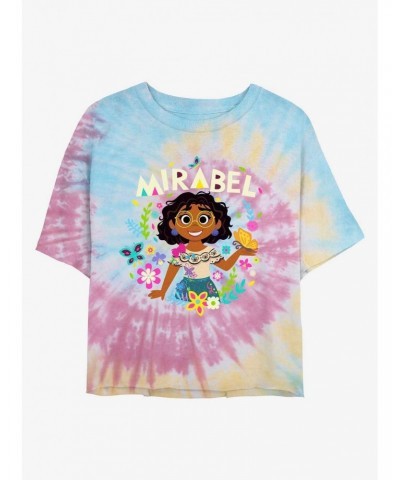 Disney Encanto Mirabel Tie Dye Crop Girls T-Shirt $12.11 T-Shirts