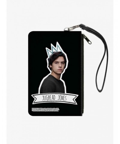 Riverdale Jughead Jones Crown Pose Canvas Zip Clutch Wallet $8.99 Wallets