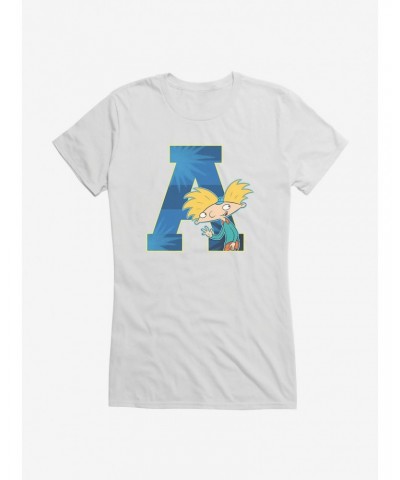 Hey Arnold! A For Arnold Girls T-Shirt $8.57 T-Shirts