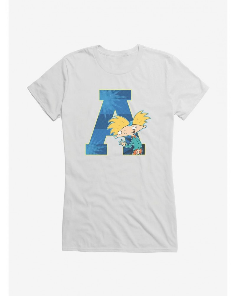 Hey Arnold! A For Arnold Girls T-Shirt $8.57 T-Shirts